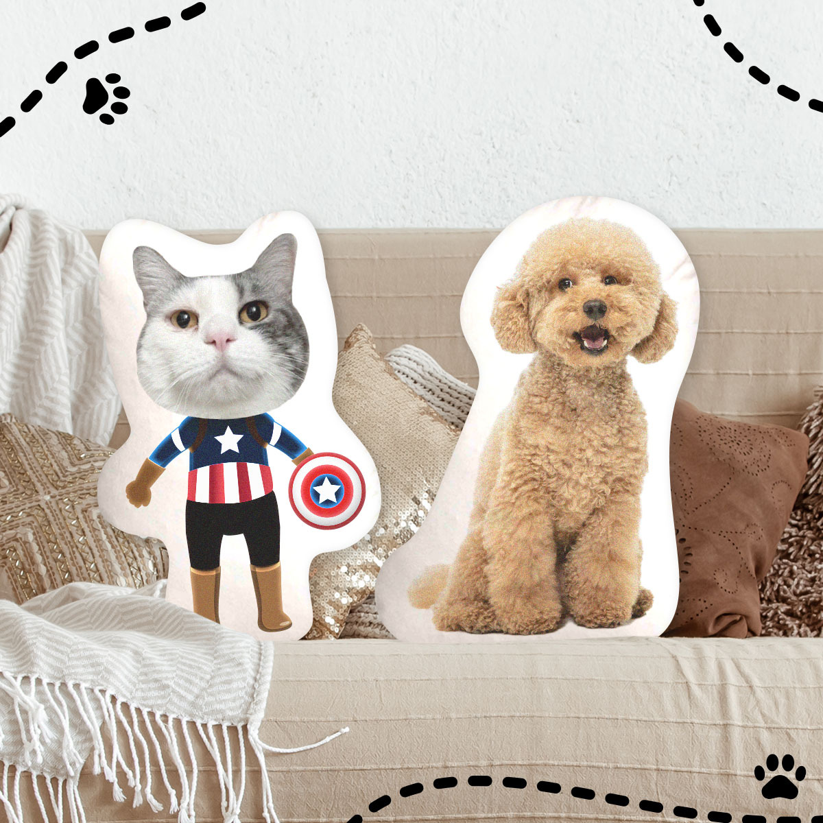 客製化可愛攬枕【大攬枕】