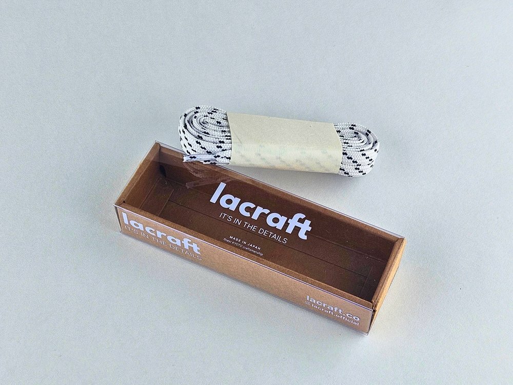 LACRAFT【日本製】藍白色雙層纖維鞋帶 - SAILOR