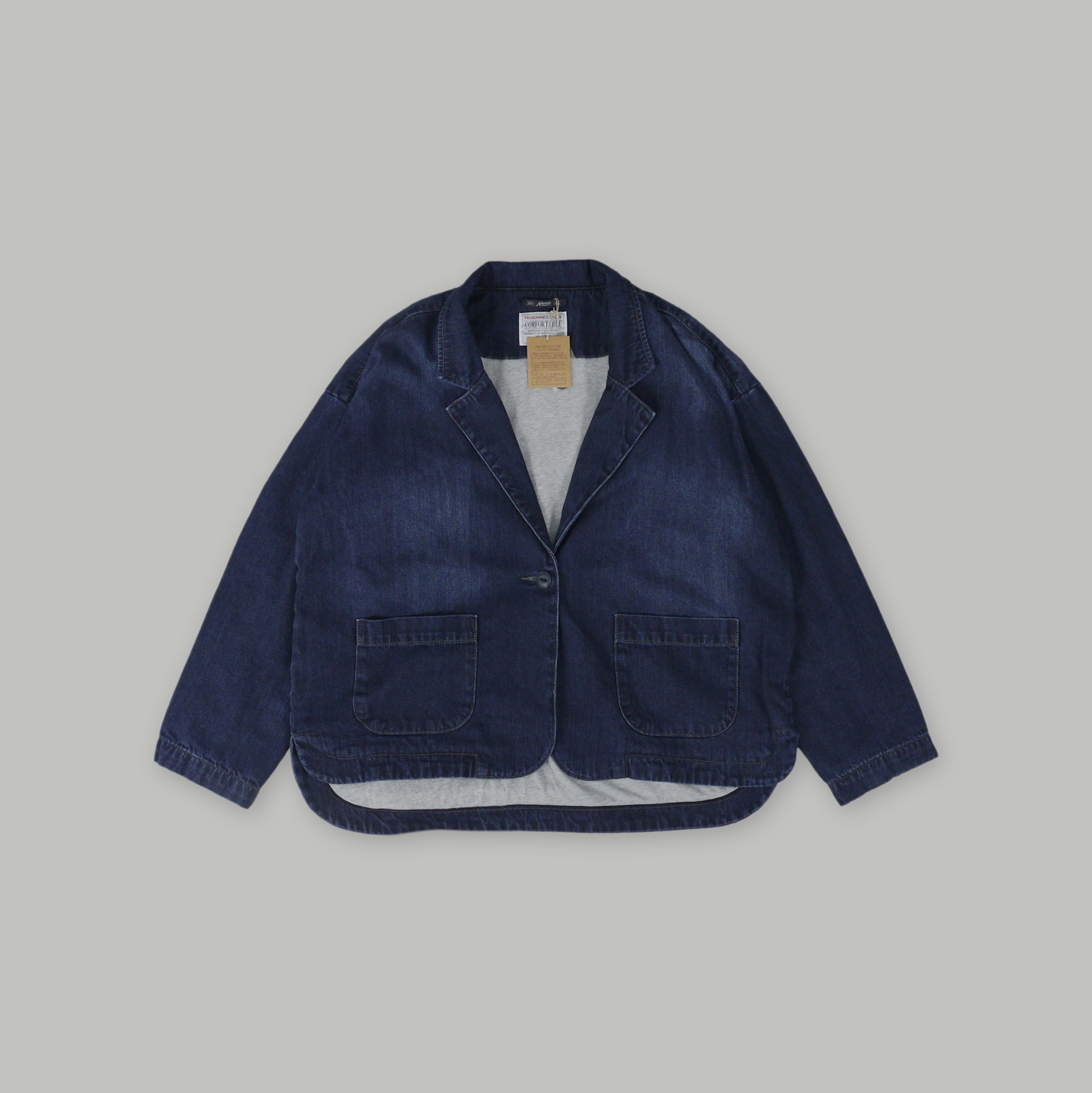 J.P.L. 單釦鋪棉丹寧西裝外套 ╭ 2色 ╮