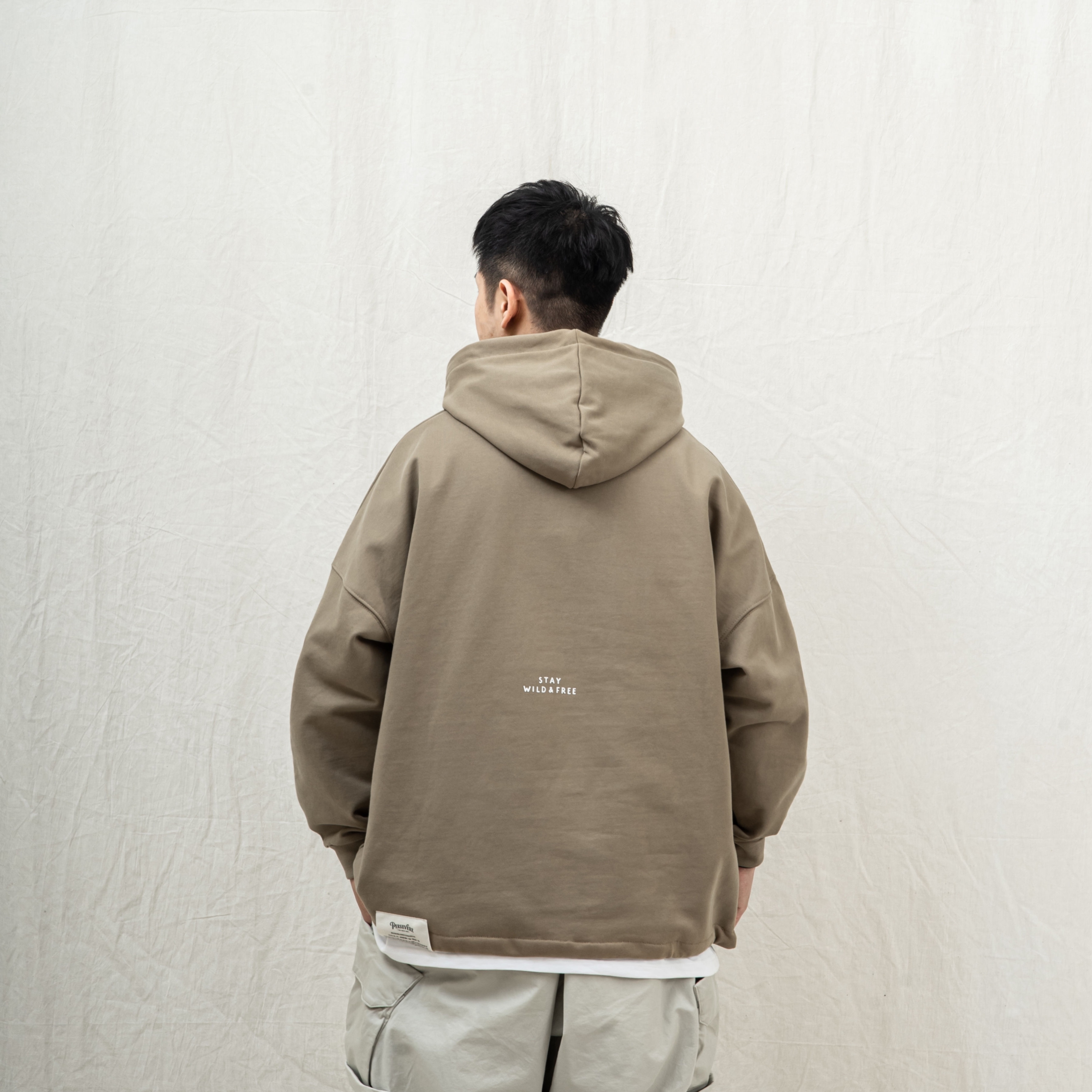 Persevere rising sun classic washed フーディ