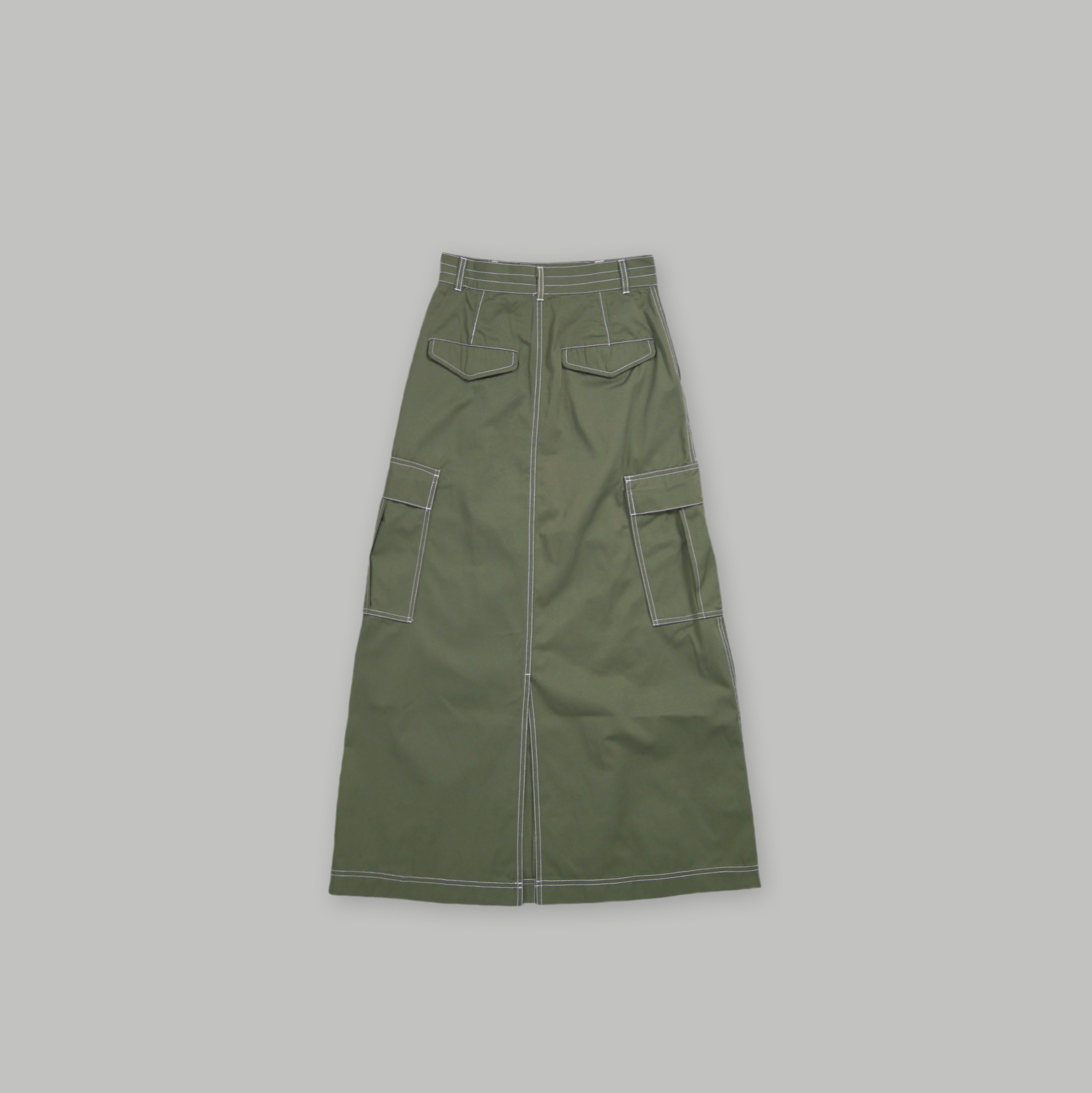 J.P.L. 高腰明線工作裙 ╭ 2色 ╮