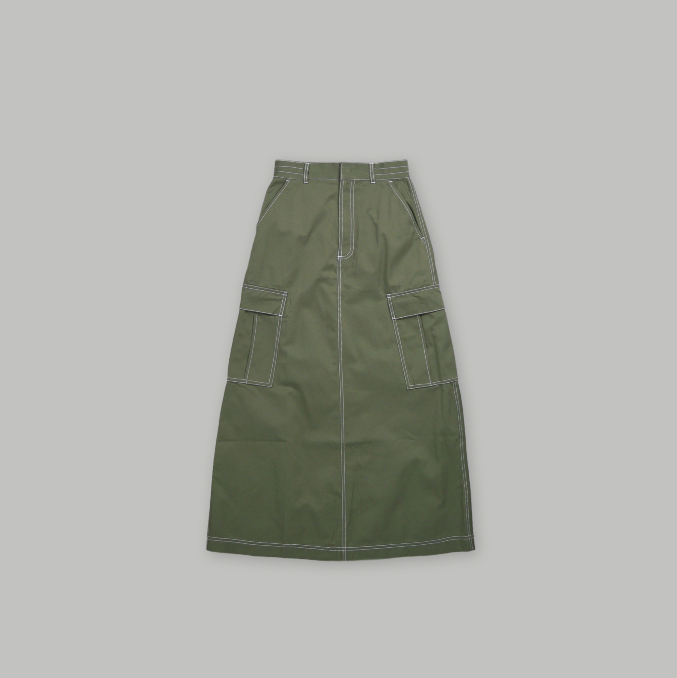 J.P.L. 高腰明線工作裙 ╭ 2色 ╮