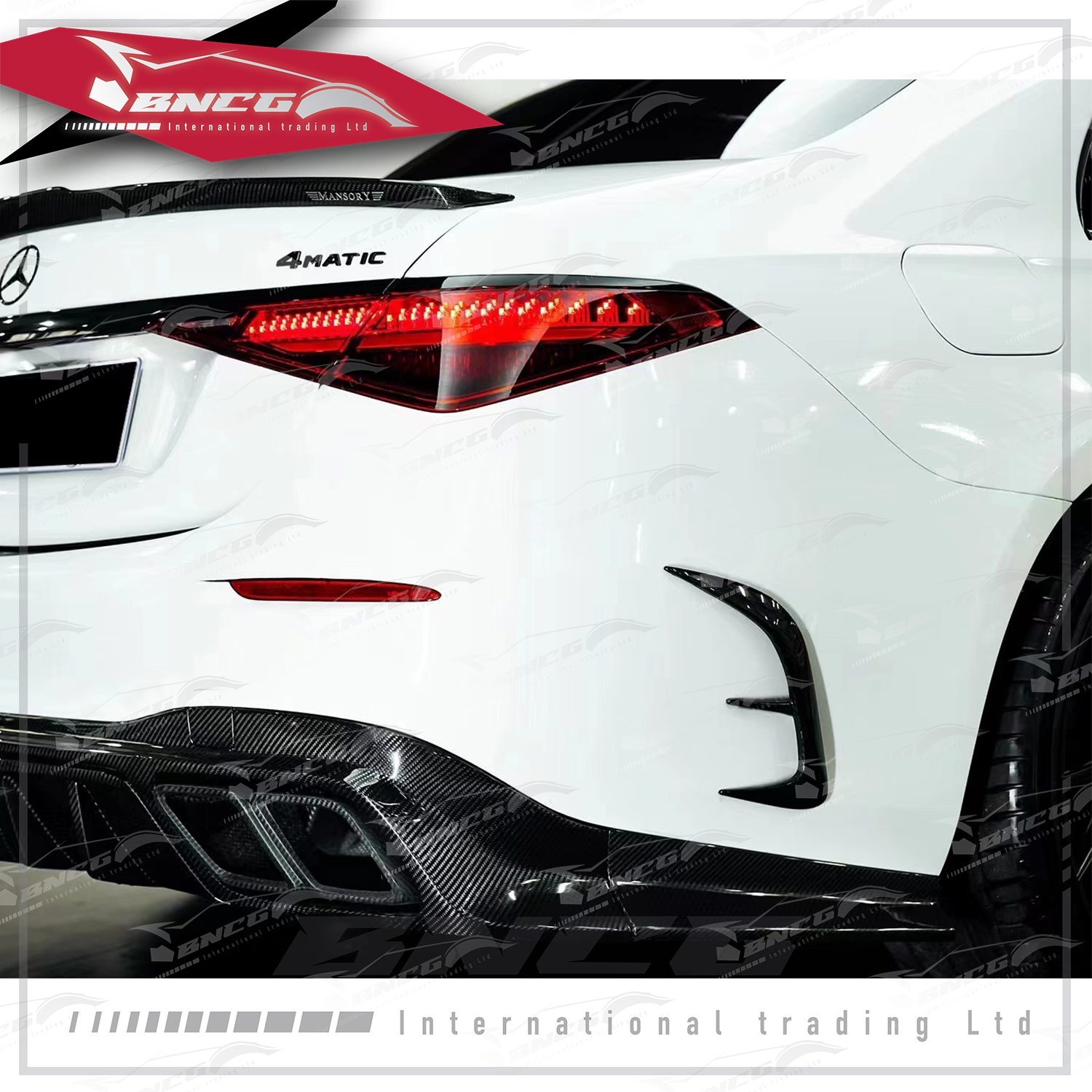 賓士 Benz S-Class W223 改裝 乾碳纖維 空力套件 Mansory款 後保桿 風口 飾件