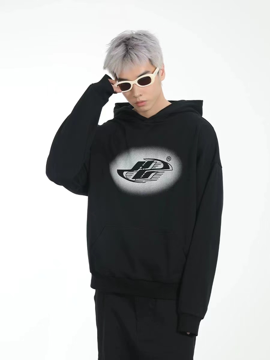 Harsh and Cruel 23FW 噴墨多色LOGO漸層寬鬆帽T HN233030402