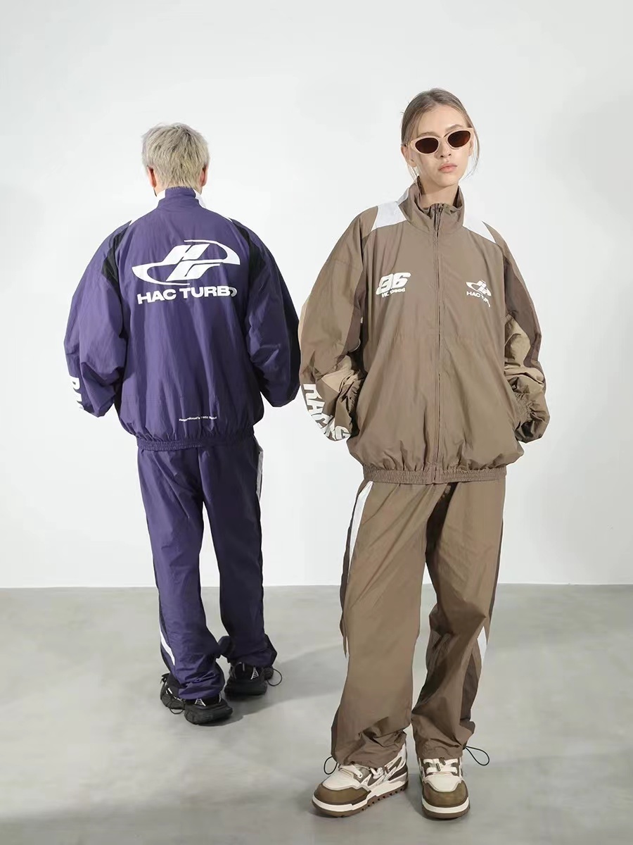 Harsh and Cruel 23FW 撞色拼接運動賽車立領外套 HL233050391