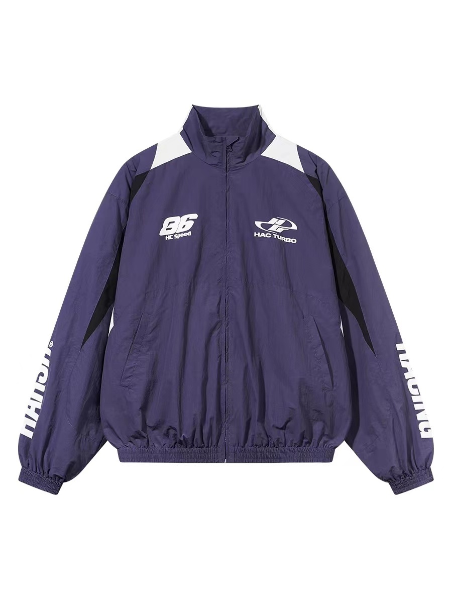 Harsh and Cruel 23FW 撞色拼接運動賽車立領外套 HL233050391