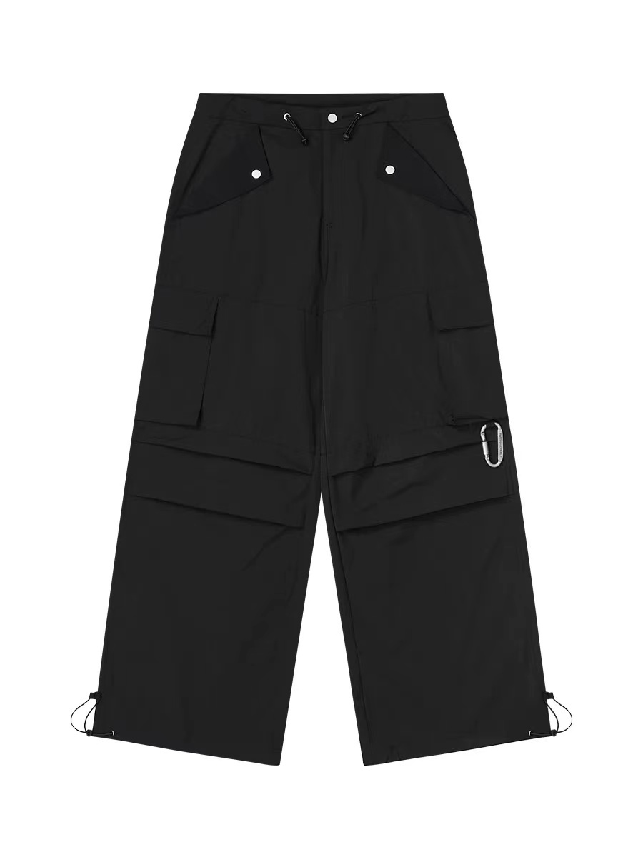 Harsh and Cruel 23FW 尼龍登山扣口袋直筒工裝褲 HN233060335