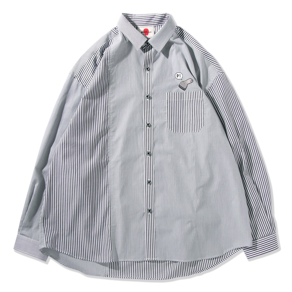 預訂2024/2月 PUNK DRUNKERS バーコードストライプシャツ⚠️⚠️熱賣款‼️落單前請先PM查詢貨源