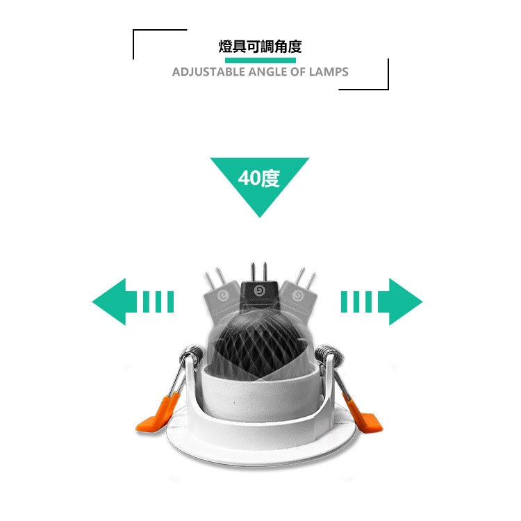 LX701AC Brian崁燈 7W可調角度