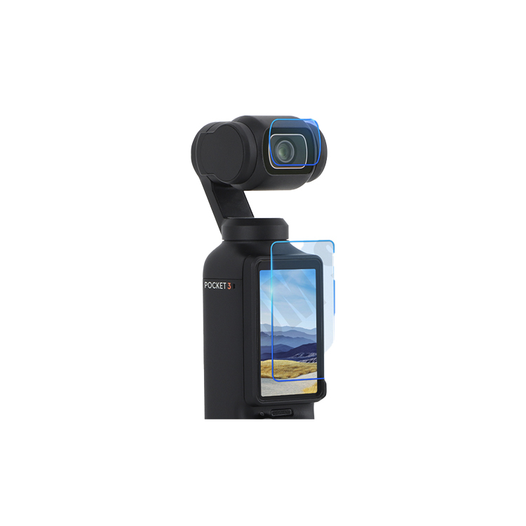 DJI POCKET 3 鏡頭螢幕玻璃保護貼 鋼化膜