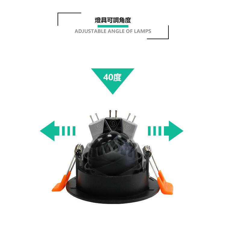 2012-U Brian崁燈 7W角度