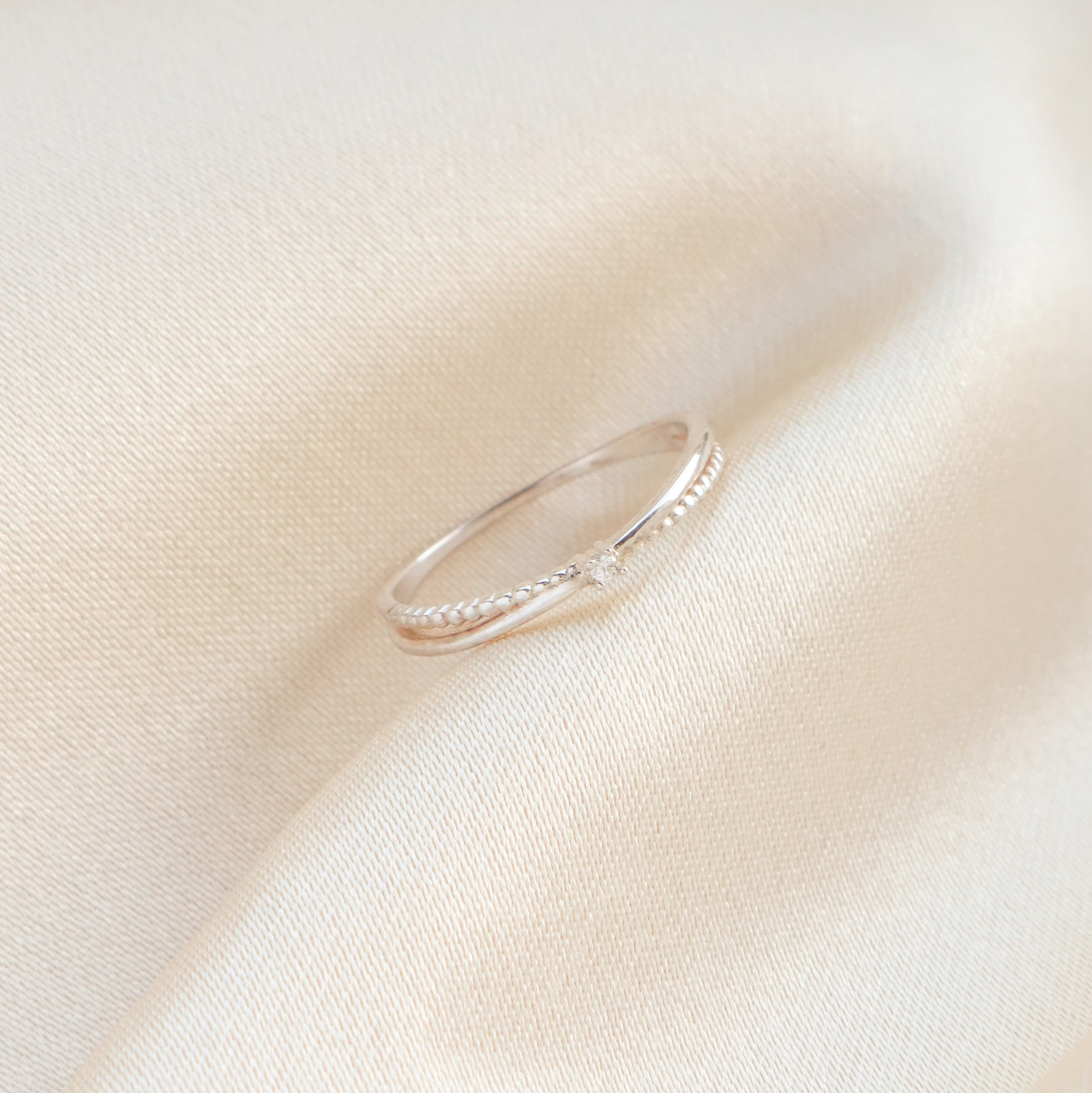 Silver/永恆交織尾戒