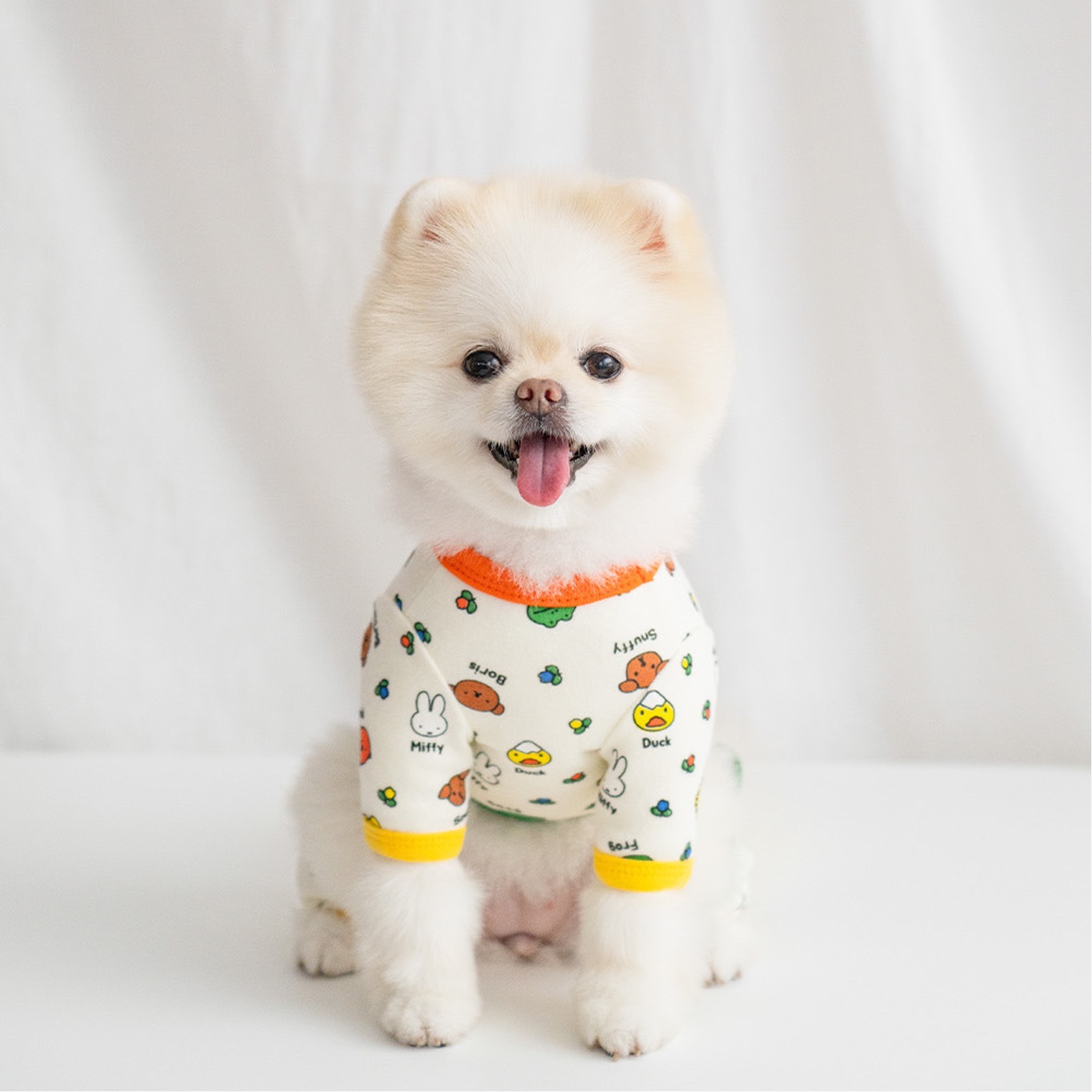 Noutti Miffy & Friends 長袖棉質彈性T-Shirt