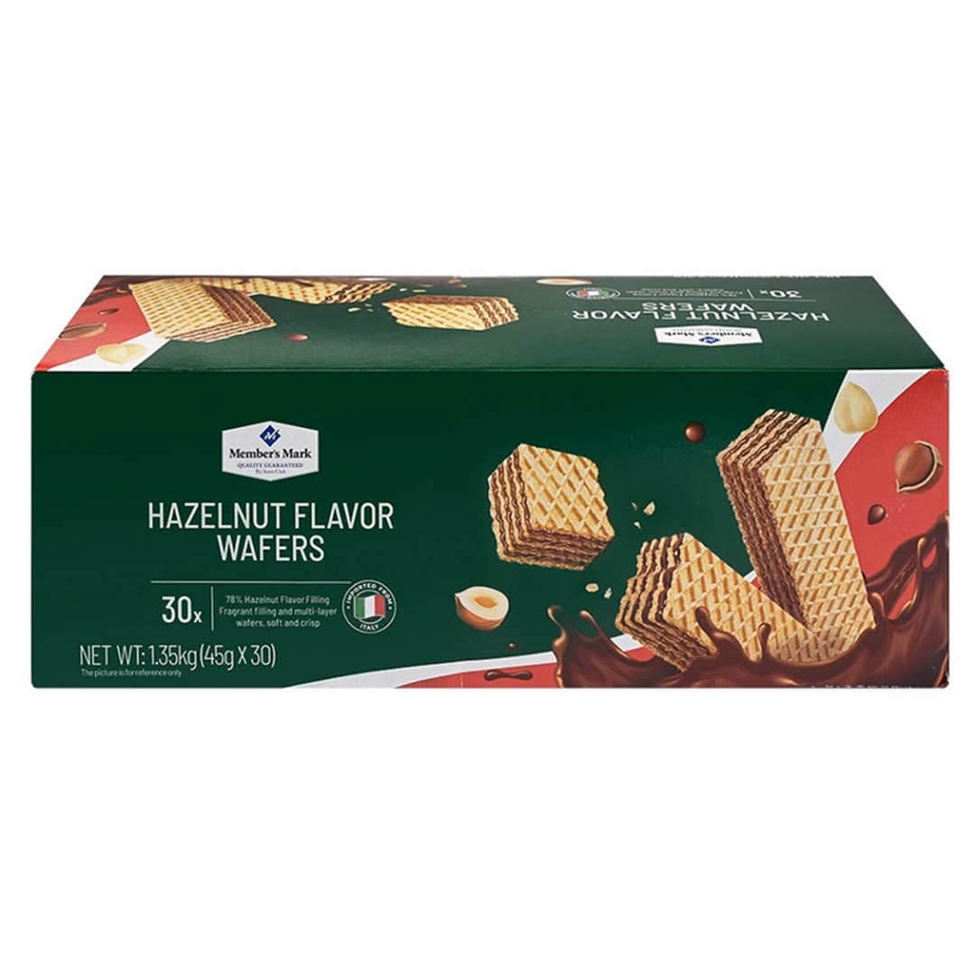 [Sam's Club] Member's Mark Hazelnut Flavored Wafers , 1.35kg (30packs)