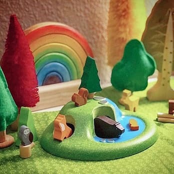 《PLAN TOYS》木製 動物森林