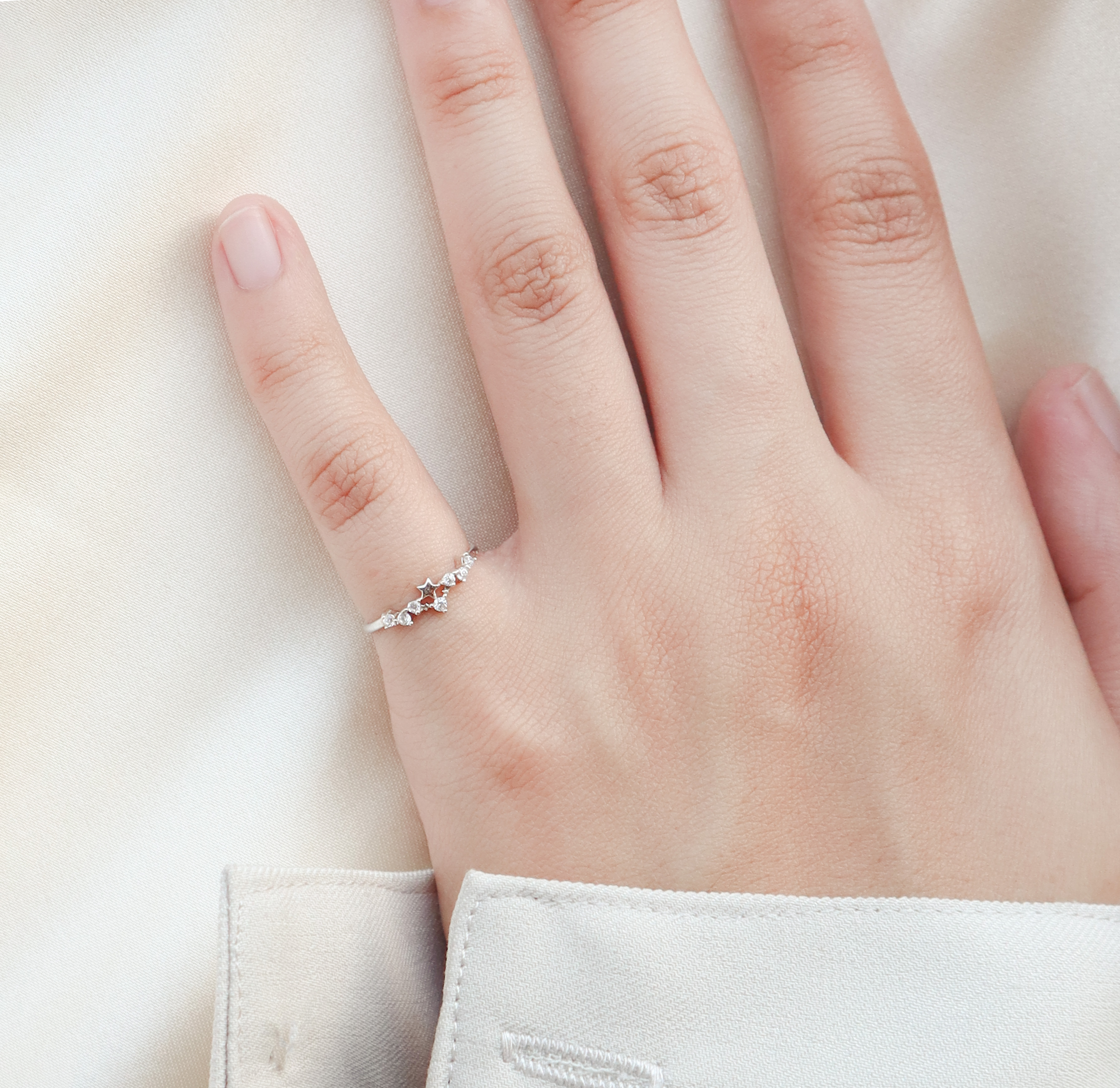 Silver/繁星漫延尾戒