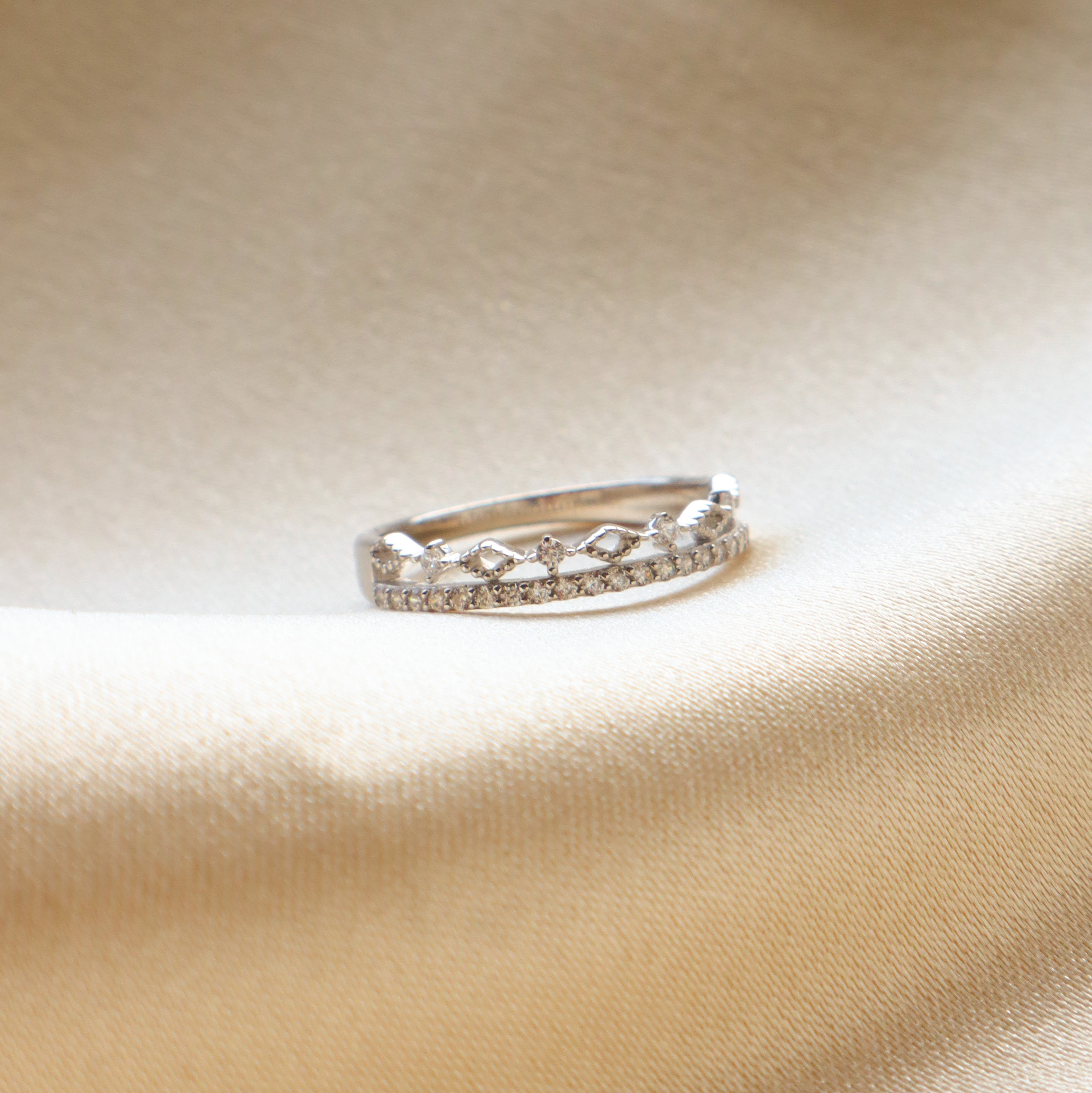 Silver/優雅小皇冠尾戒