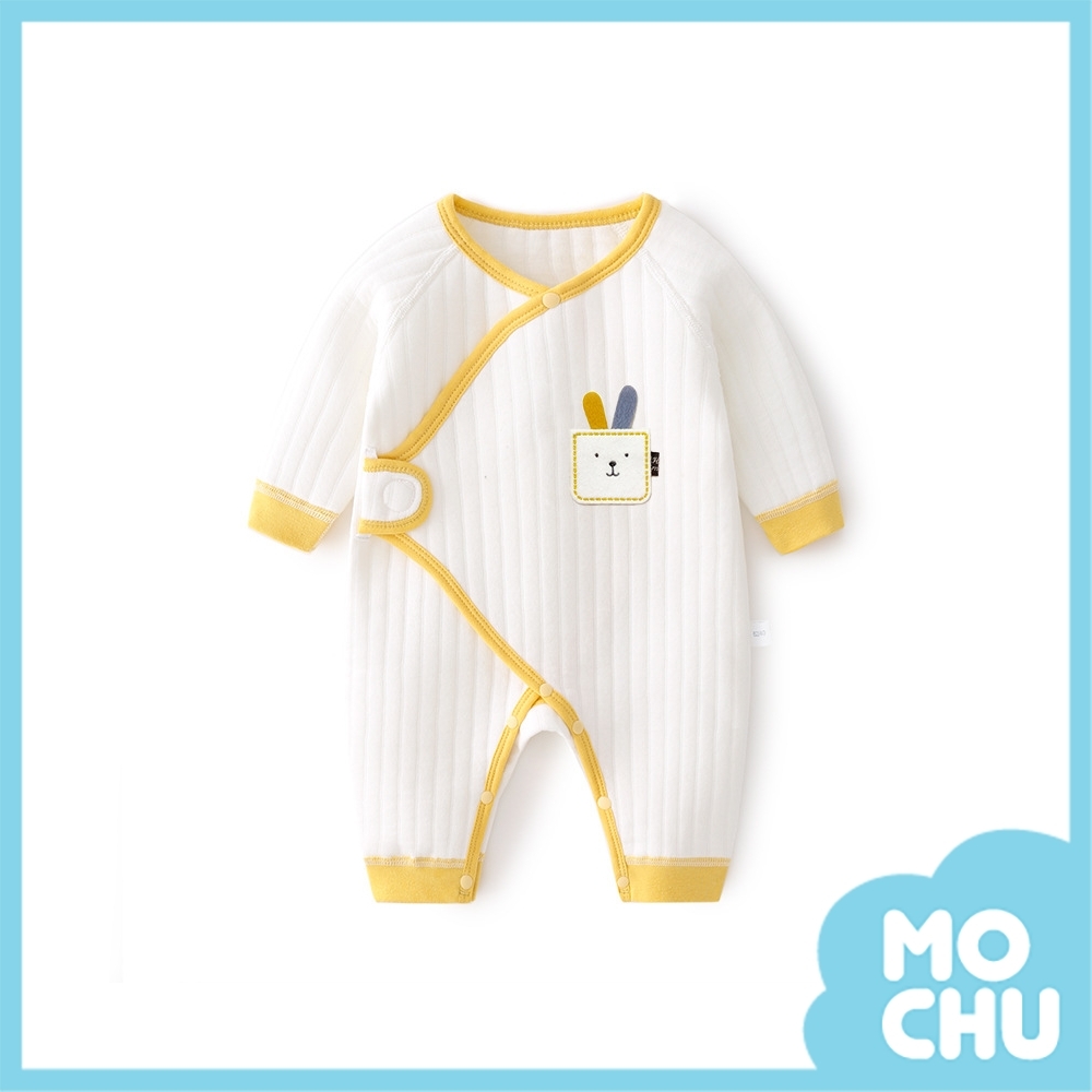 方塊長耳兔保暖連身衣(加厚)