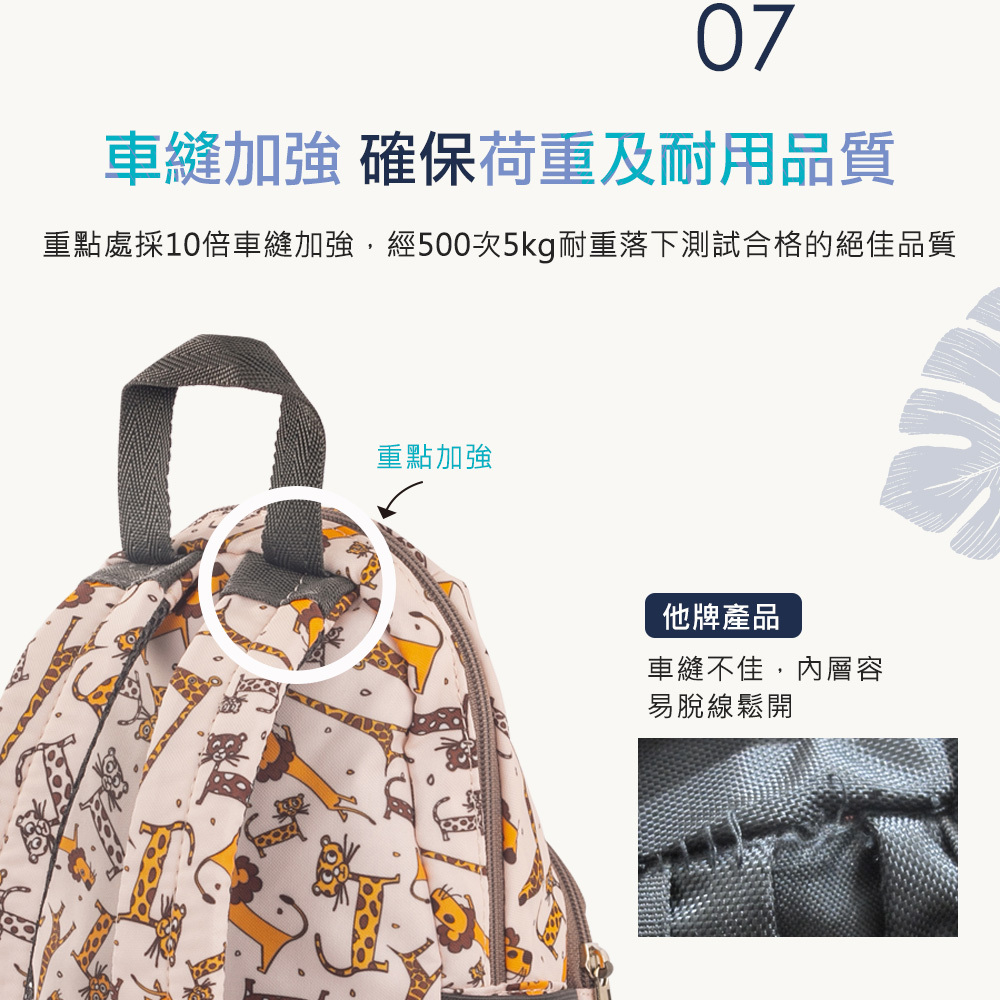 車縫加強確保荷重及耐用品質