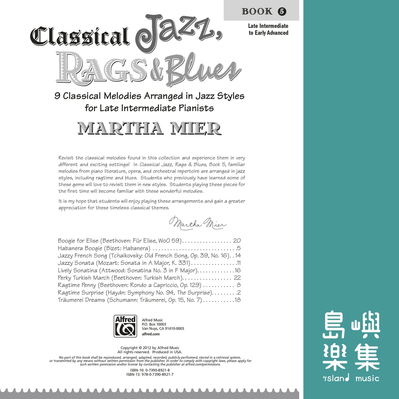 Classical Jazz, Rags & Blues, Book 5