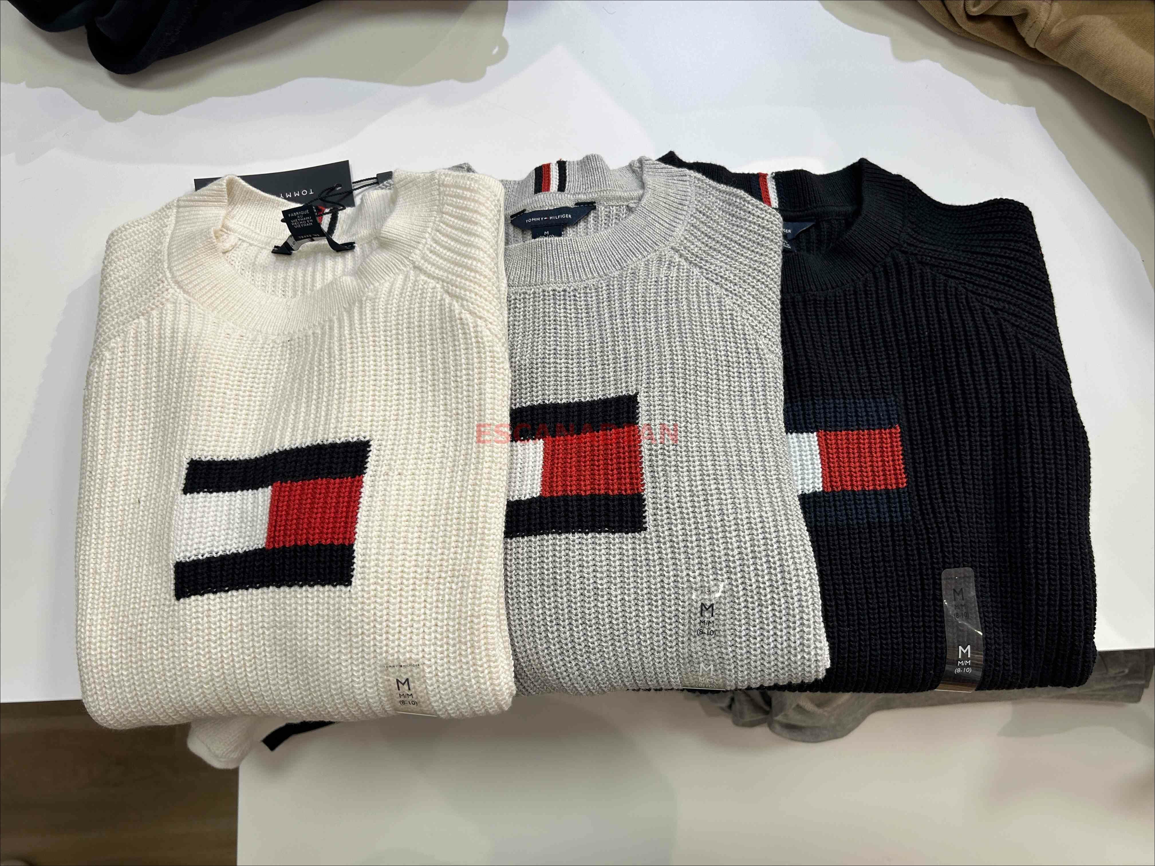 TOMMY 男大童 國旗LOGO 針織毛衣 (3色)