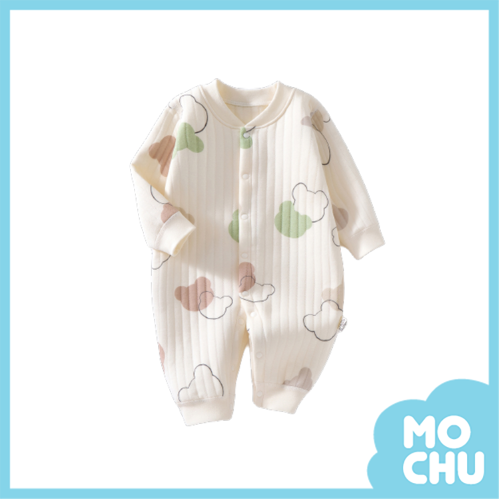 雙色圓老鼠空氣棉連身衣