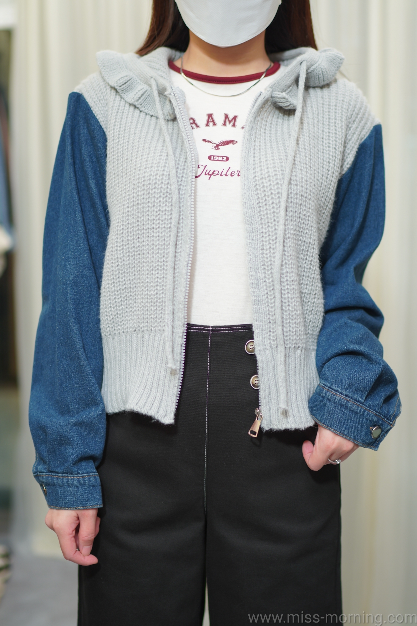 中薄外套牛仔袖(13499)