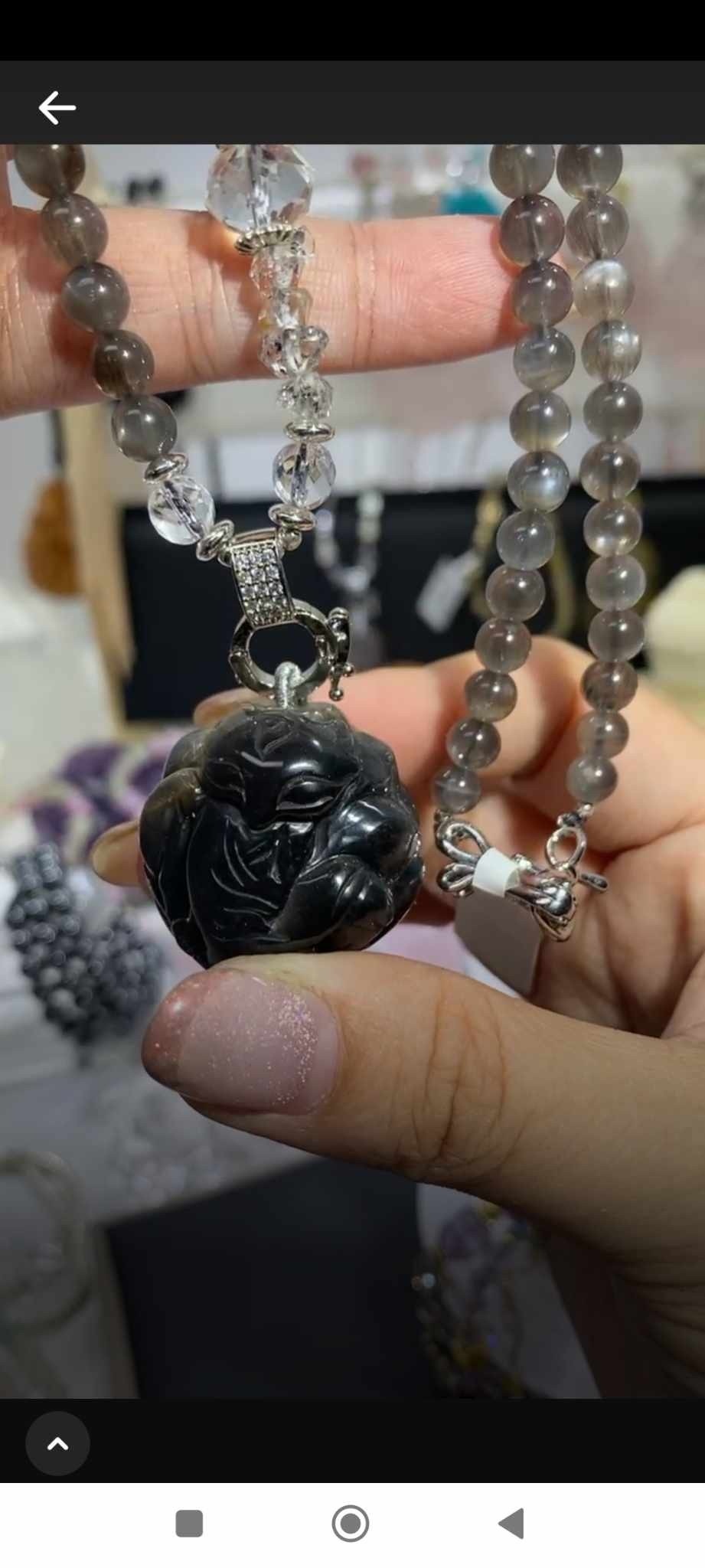 黑金骨干狐球套鏈