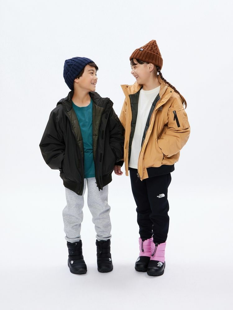 日本 TNF 童裝 Winter Bomber Jacket 飛行保暖外套