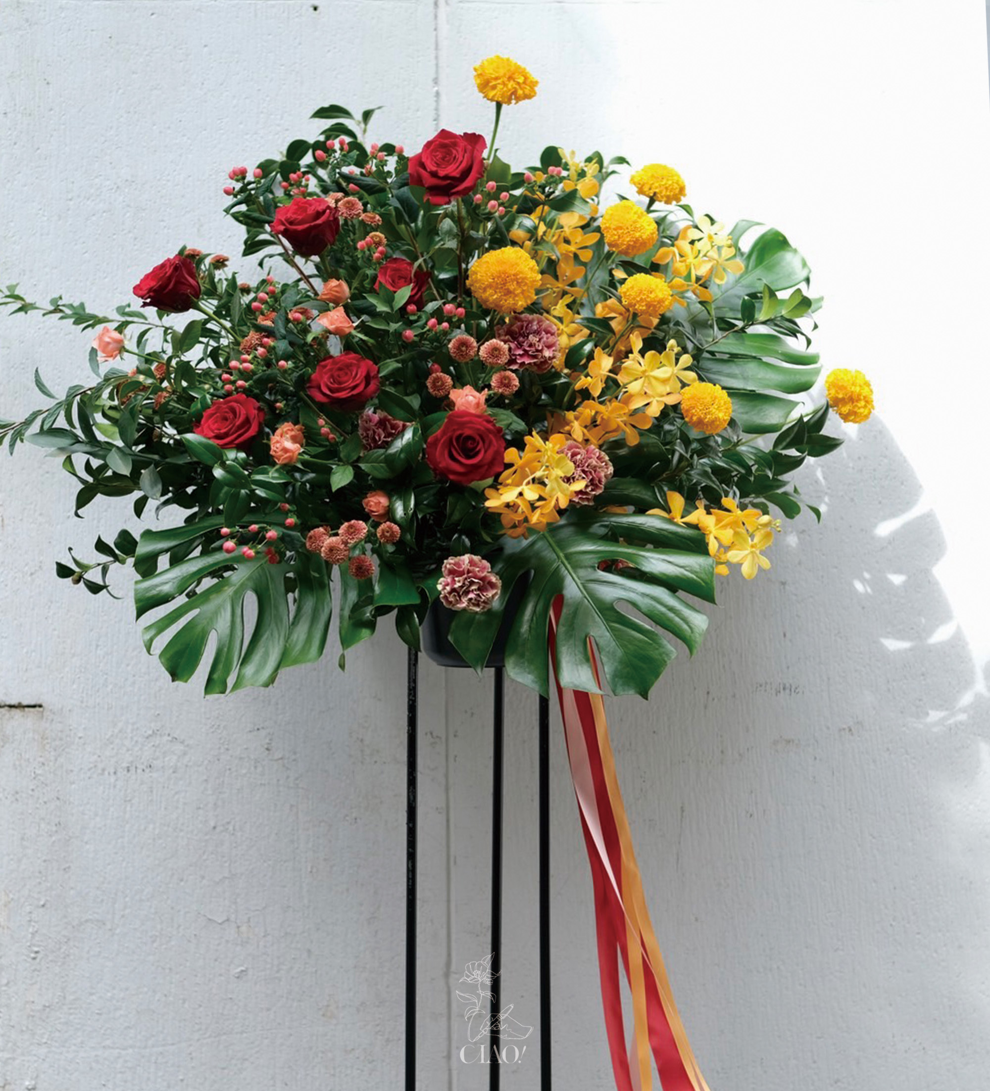 花籃圖 高架花籃Standing Flower