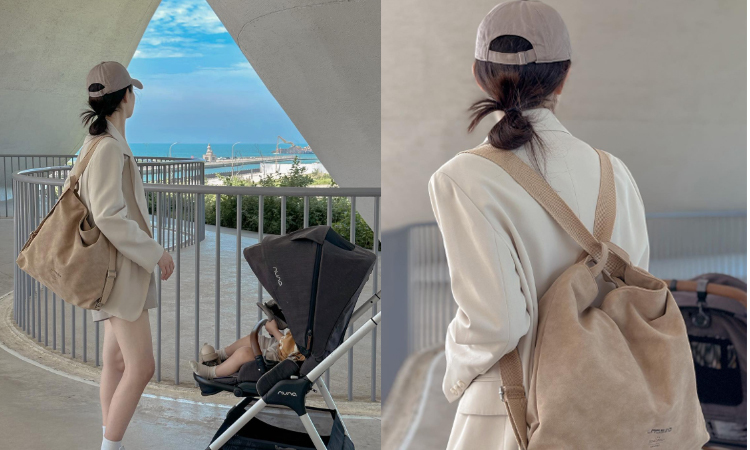 德國媽媽包No.1品牌，網紅媽咪推薦，LASSIG讓媽媽包不只是媽媽包，兼具時尚與功能性，手提斜背後背多種背法，大開口大容量多隔層，外出育兒神隊友