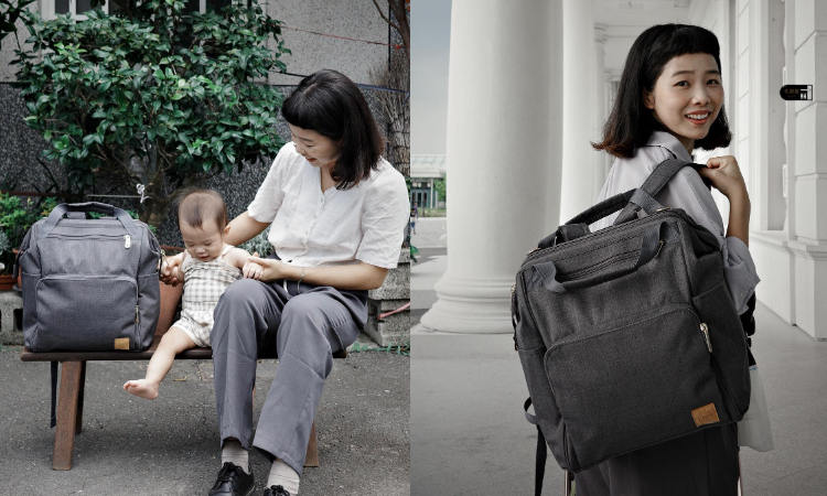 德國媽媽包No.1品牌，網紅媽咪推薦，LASSIG讓媽媽包不只是媽媽包，兼具時尚與功能性，手提斜背後背多種背法，大開口大容量多隔層，外出育兒神隊友