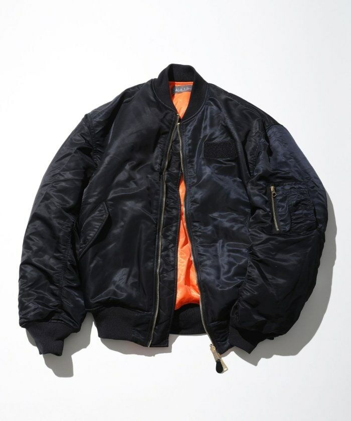 CAHLUMN Magazine Pocket Nylon Twill Flight Jacket “MA-1