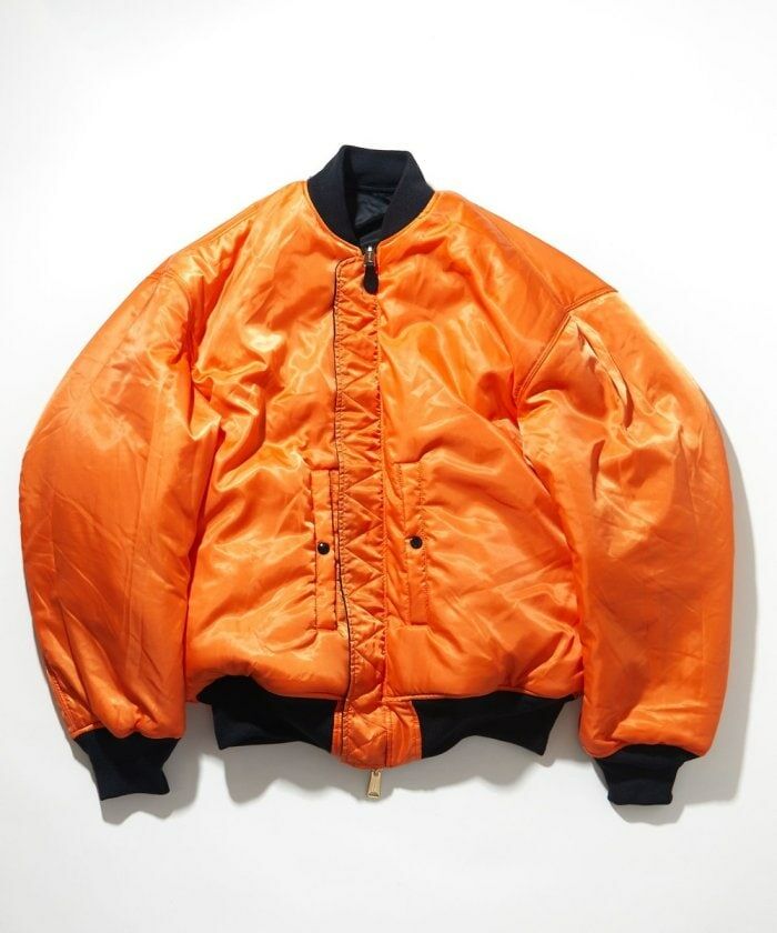 CAHLUMN Magazine Pocket Nylon Twill Flight Jacket “MA-1