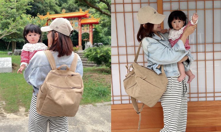 德國媽媽包No.1品牌，網紅媽咪推薦，LASSIG讓媽媽包不只是媽媽包，兼具時尚與功能性，手提斜背後背多種背法，大開口大容量多隔層，外出育兒神隊友