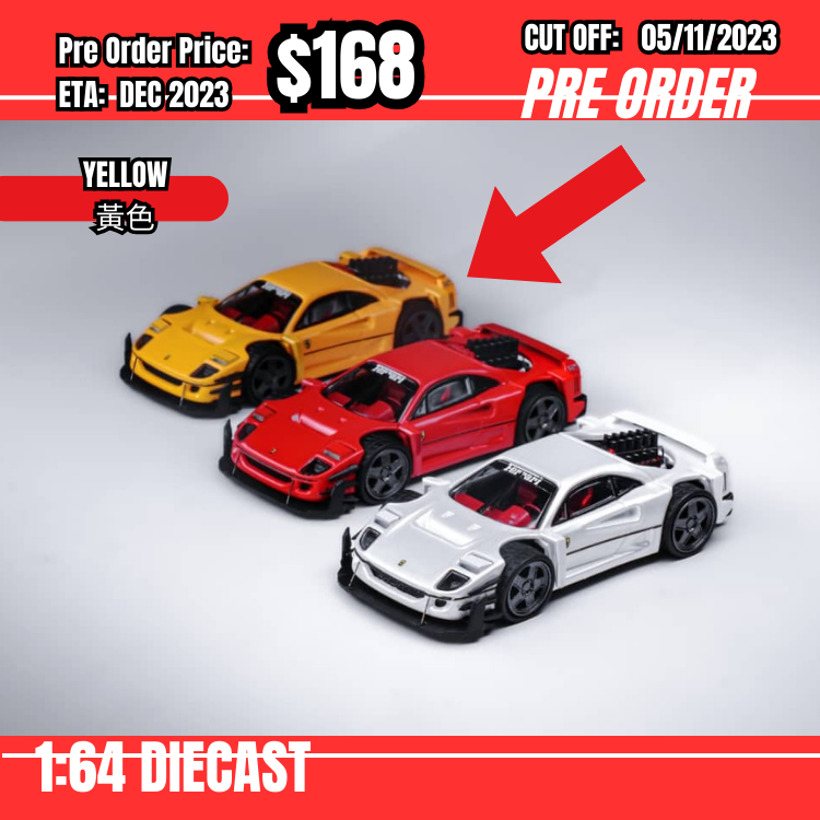 PO-$168 *Autobots * 1:64 Ferrari F40 Yasid Yellow [OD31/10]