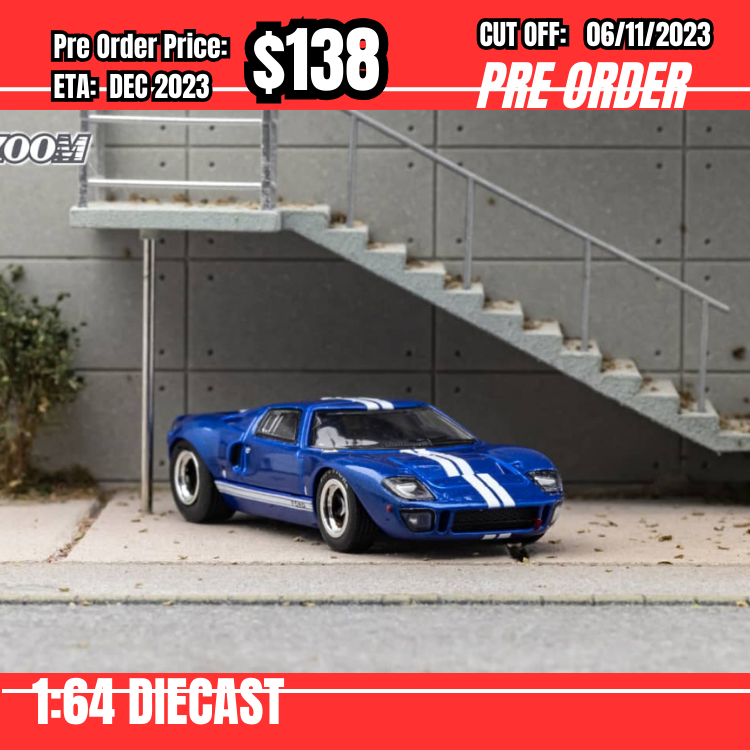 PO-$138 * Zoom * 1:64 Ford GT40 Mk1 Blue [OD31/10]