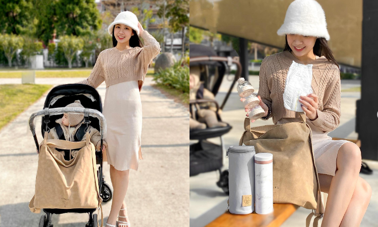 德國媽媽包No.1品牌，網紅媽咪推薦，LASSIG讓媽媽包不只是媽媽包，兼具時尚與功能性，手提斜背後背多種背法，大開口大容量多隔層，外出育兒神隊友