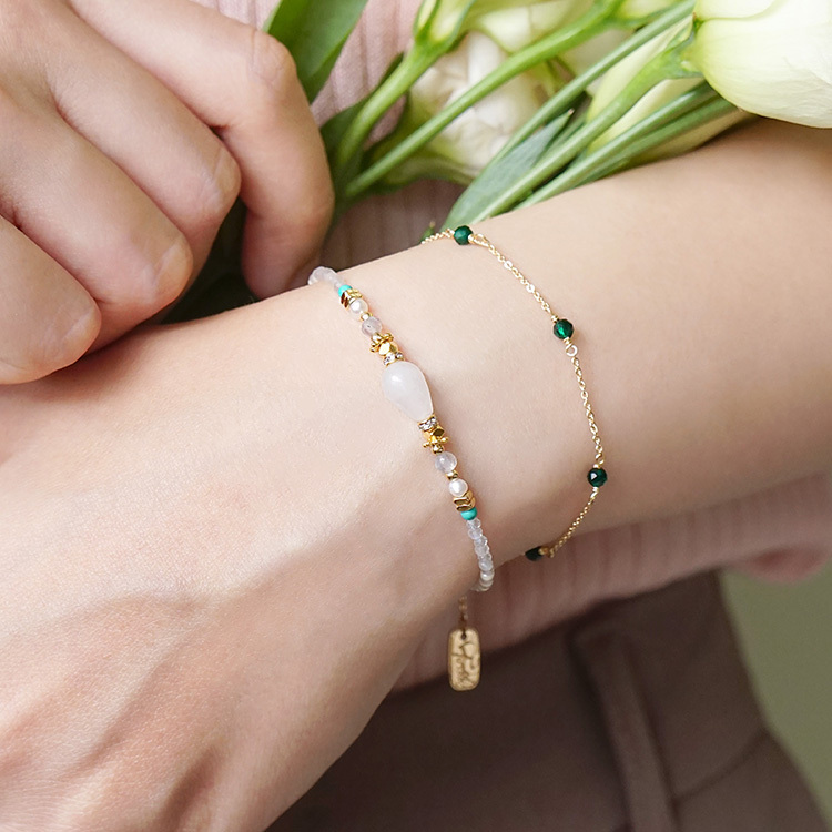 ｜健康｜心晴娃娃 – 白玉 – 手鍊