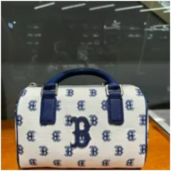 [S] MLB CLASSIC MONOGRAM JACQUARD BOSTON BAG,BLUE, 3ABWS013NGP006-43BGL (SMLB291)