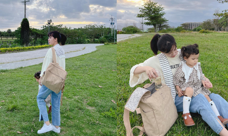 德國媽媽包No.1品牌，網紅媽咪推薦，LASSIG讓媽媽包不只是媽媽包，兼具時尚與功能性，手提斜背後背多種背法，大開口大容量多隔層，外出育兒神隊友