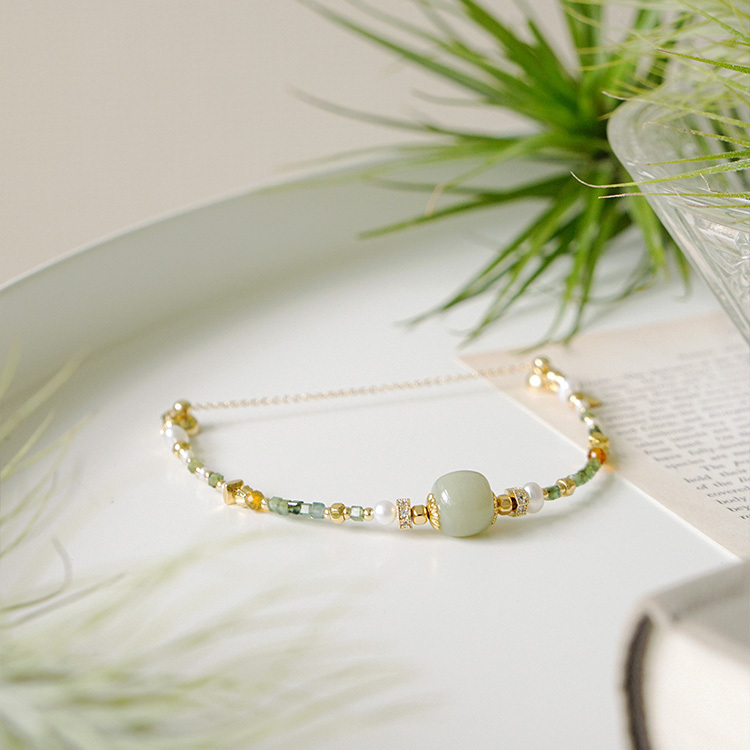 ｜健康｜初心 • 青白 – 和田玉 – 手鍊