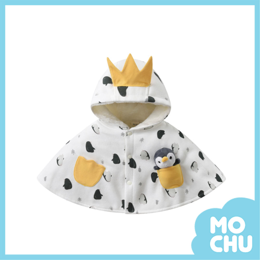 皇冠小企鵝冬款加絨斗篷