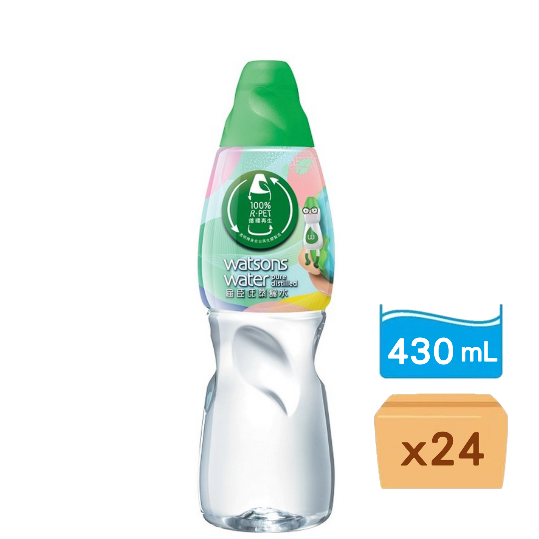 屈臣氏蒸餾水 430ml x24支