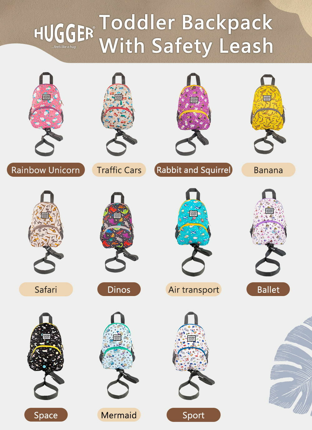 Toddler Backpack With Safety Leash all product