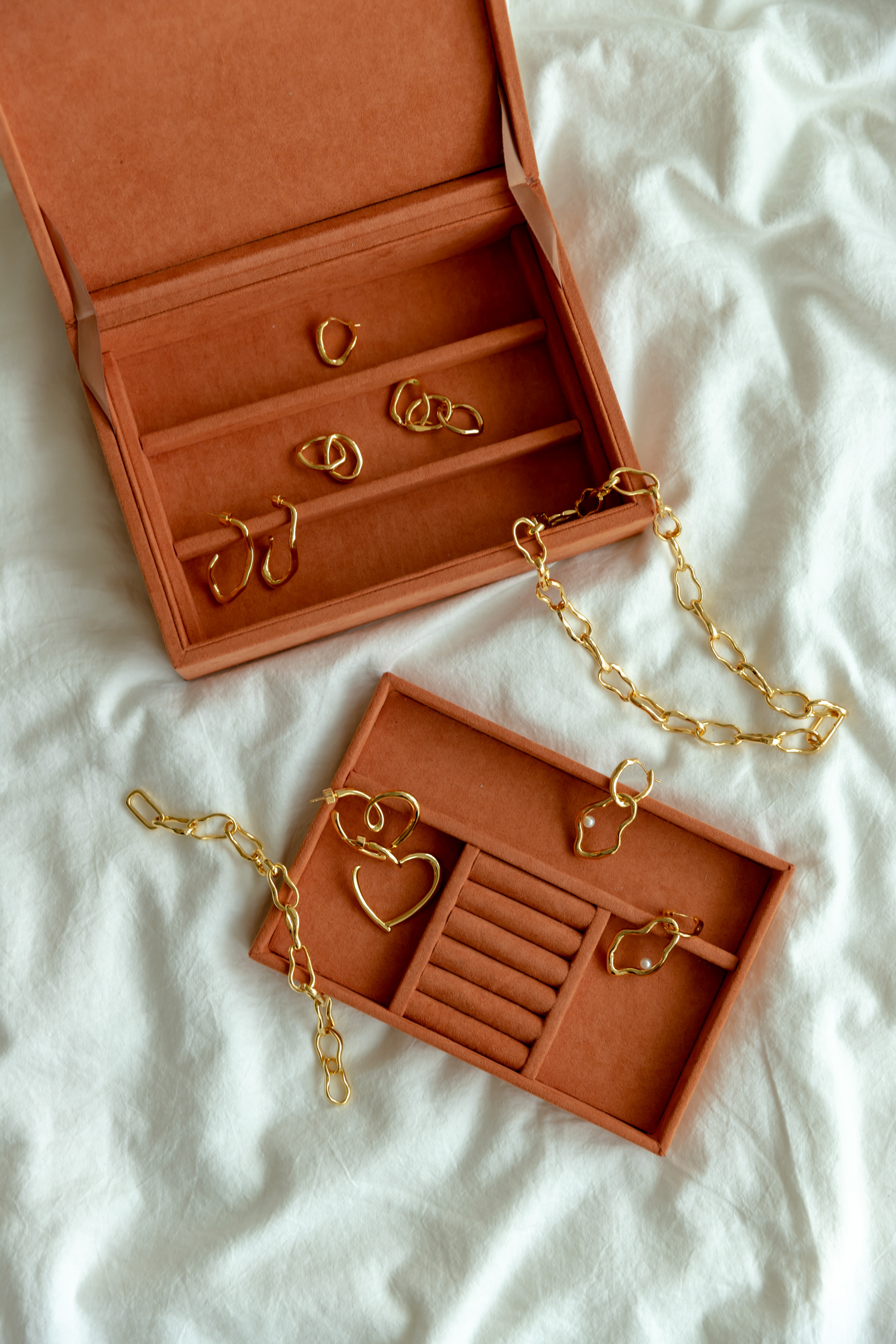 Apple Watch錶帶/飾品-質感專屬珠寶盒（橘色）