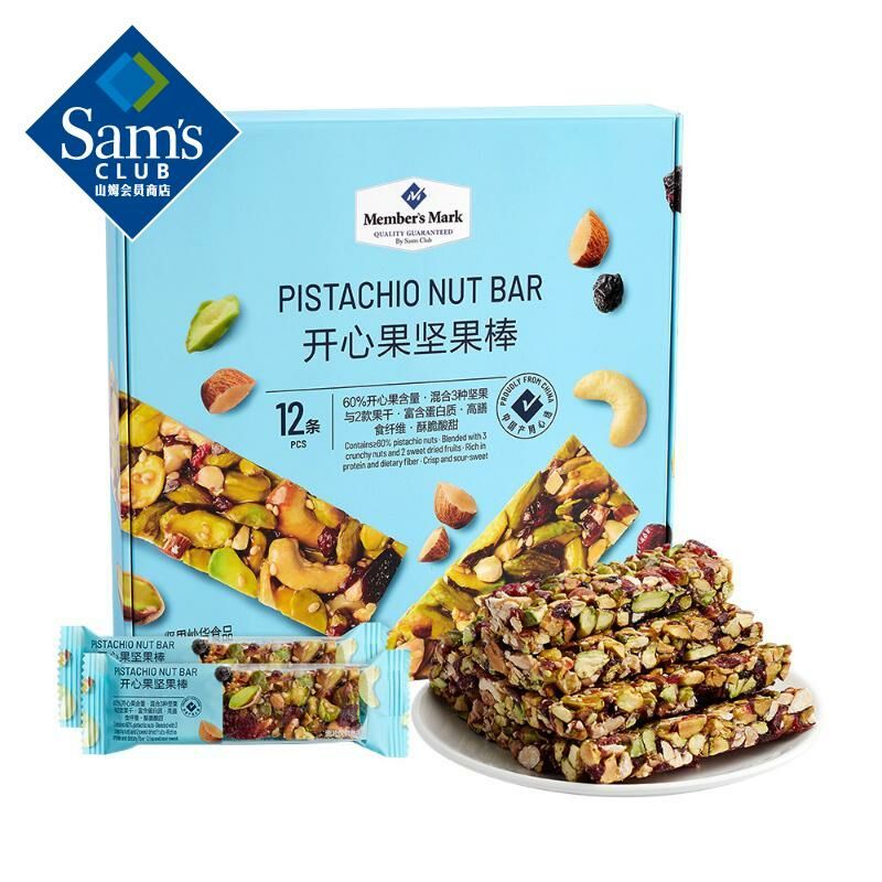 [Sam's Club] Member's Mark Pistachio Nut Bar, 360g (12 Bars)