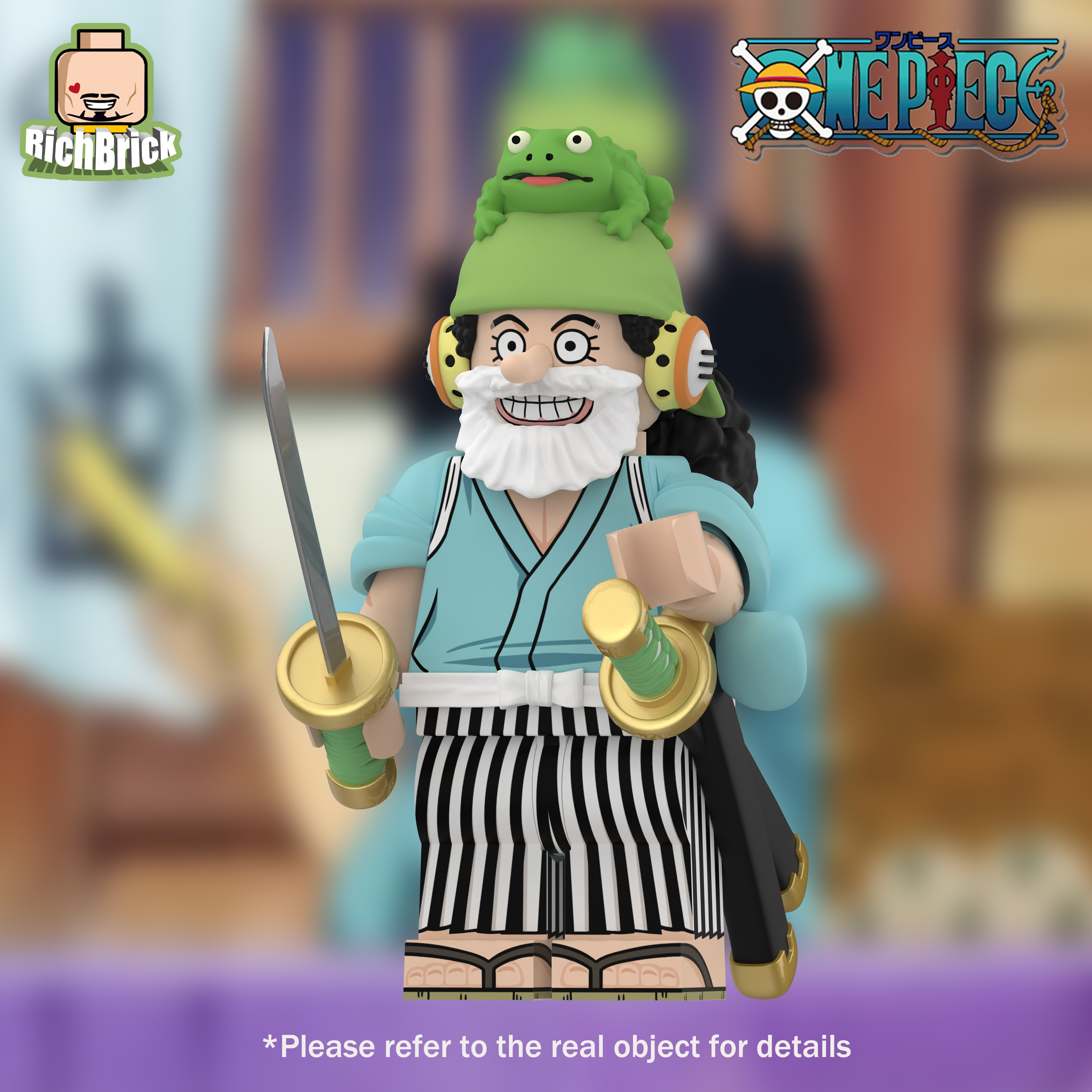 [Rich Brick][In Stock One Piece - Usopp Frog Ver. [Padprinted]