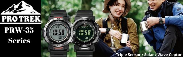 Casio PROTREK Climber Line Solar Triple Sensor Multiband 6 Radio ControlMen Watch PRW-35 Series