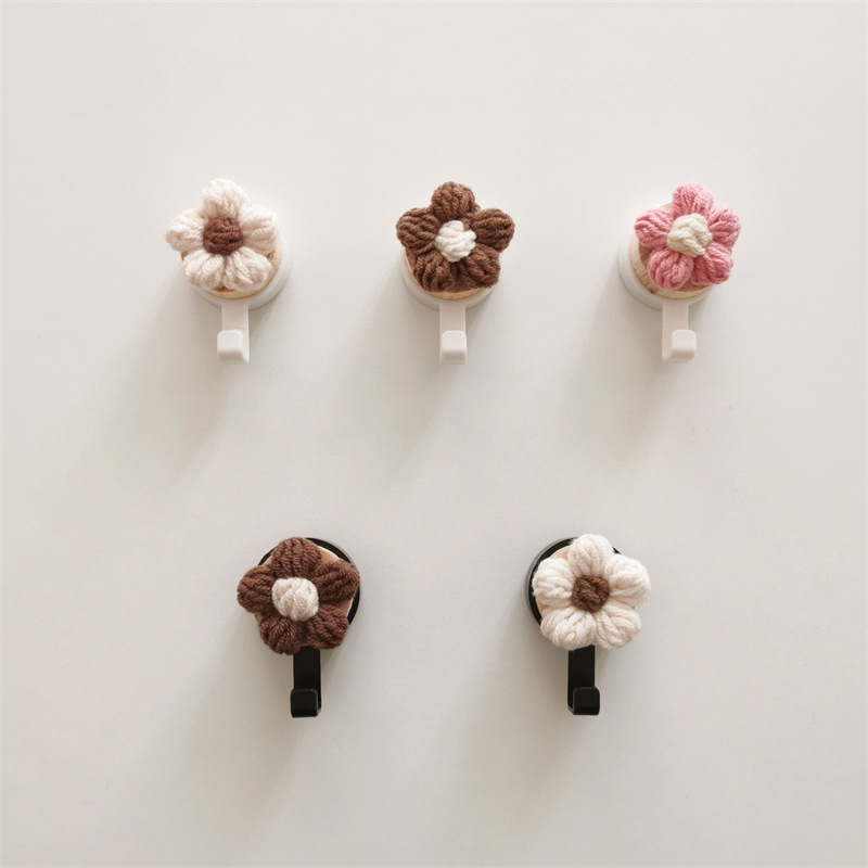 《3232》可愛編織花朵牆壁掛勾